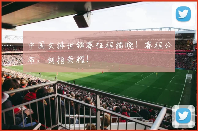 中国女排世锦赛征程揭晓!赛程公布,剑指荣耀!